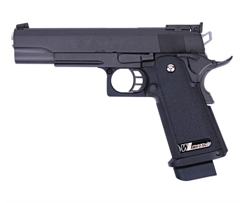 Пистолет WE Colt M1911 Hi-Capa 5.1 черный, металл, GBB - фото 35851