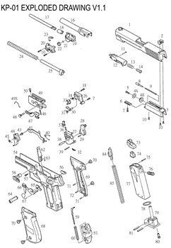 KJW Colt KP-01 резинка Хоп Ап Part 18 - фото 40008