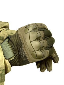 Перчатки тактические реплика Mechanix M-pact с защитой  цвет олива р. M - фото 41329