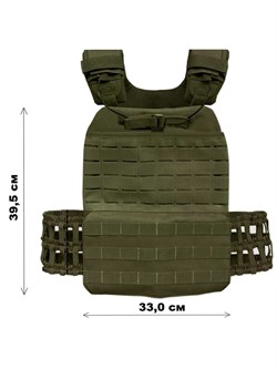 Бронижилет реплика 5.11, с эвакуационой петлёй  Molle минус цвет олива - фото 41405