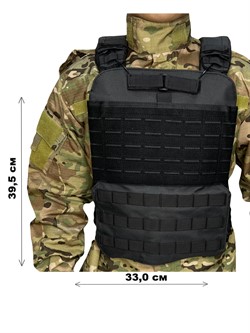 Бронижилет реплика 5.11, с эвакуационой петлёй  Molle минус цвет Черный - фото 41410