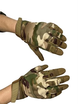 Перчатки тактические реплика Mechanix с защитой костяшек мультикам размер L - фото 41508