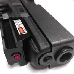 Лазер красный под пистолет  под палец цвет черный - фото 44694