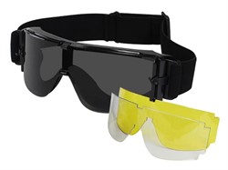 Очки закрытые WoSporT Bolle X800 c комплектом  линз черный - фото 45558