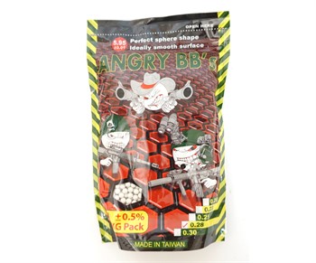Шары Angry BBs 0,28 1кг белые Taiwan 