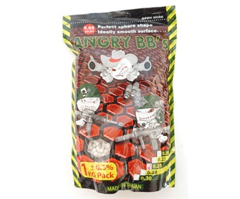 Шары Angry BBs 0,25 1кг белые Taiwan 