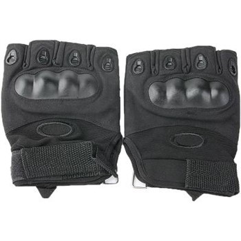 Перчатки CM Oakley style реплика без пальцев черные размер 2XL