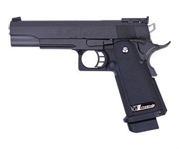 Пистолет WE Colt M1911 Hi-Capa 5.1 черный, металл, GBB