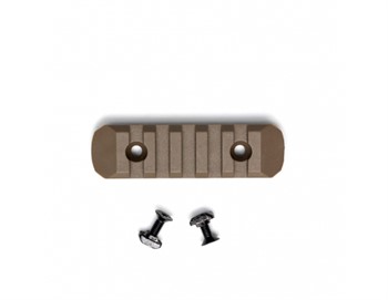 Планка на цевье Keymod/M-Lock 75мм, полимер, TAN