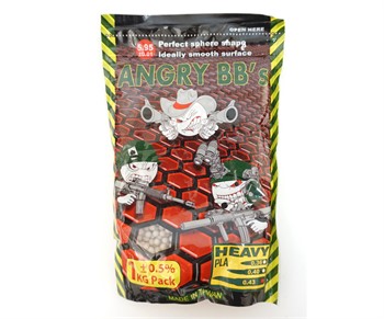 Шары Angry BBs 0,43 1кг белые Taiwan 