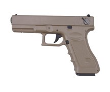 Страйкбольный пистолет не движ. затвор электро Cyma Glock18C (CM030) tan