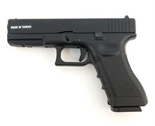 Страйкбольный пистолет движ. затвор KJW GLOCK G17 GBB  KP-17.GAS