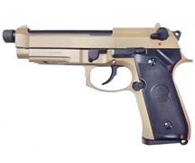 Страйкбольный пистолет движ. затвор KJW M9 A1 GBB M9A1-TBC.GAS TAN 