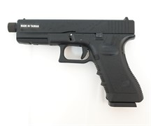 Страйкбольный пистолет движ. затвор KJW GLOCK G17 GBB ствол с резьбой KP-17-TBC.GAS