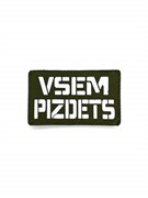 Шеврон ЛР  Vsem pizdets  бел/олива