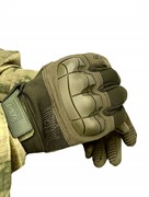 Перчатки тактические реплика Mechanix M-pact с защитой  цвет олива р. M