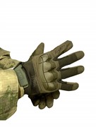 Перчатки тактические реплика Mechanix M-pact с защитой  цвет олива р. L