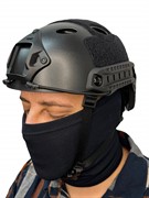 Шлем страйкбольный типа опс-кор с вентиляцией регулируемый подвес цвет черный
