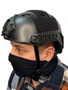 Шлем страйкбольный типа опс-кор с вентиляцией упрощенный подвес цвет черный