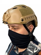 Шлем страйкбольный типа опс-кор с вентиляцией упрощенный подвес цвет песочный