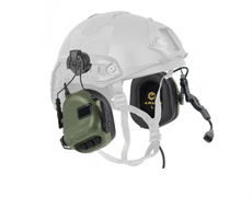 Активные наушники Earmor с радификацией крепление на шлем цвет олива