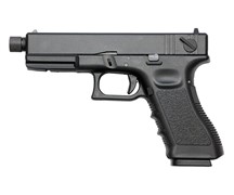 Страйкбольный пистолет движ. затвор KJW GLOCK G18 CO2 ствол с резьбой KP-18-TBC.CO2