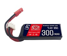 Аккум 7.4V 300 махов микро Li-Po Блюмакс -35C HPA ВВД