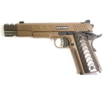 Страйкбольный пистолет (KJW) CLT M45A1 style металл (KP-16) (Tan)
