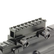 Планка повышающая для оптики11-22мм высота 34мм прямоугольная черная  