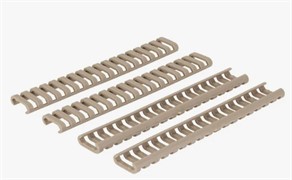 Накладки на цевье прорезиненые  RIS tan