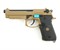 Пистолет блоубэк WE Beretta M92F, металл, рельса, грин газ WE-M009-TAN - фото 37061