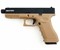 Страйкбольный пистолет движ. затвор KJW GLOCK G17 GBB ствол с резьбой KP-17-TBC TAN - фото 40162