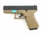 Страйкбольный пистолет движ. затвор WE Glock 19 gen3 GBB WE-G003A-TAN - фото 43414