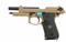 Пистолет  KJW M9 A1 GBB M9A1-TBC.GAS TAN  - фото 45318